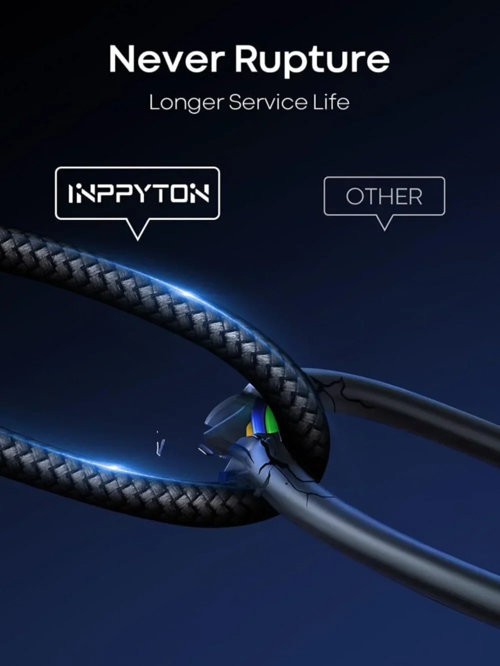 Extra Long 40Ft USB C to USB C Charger Cable, 60W Fast Charging, Nylon Braided